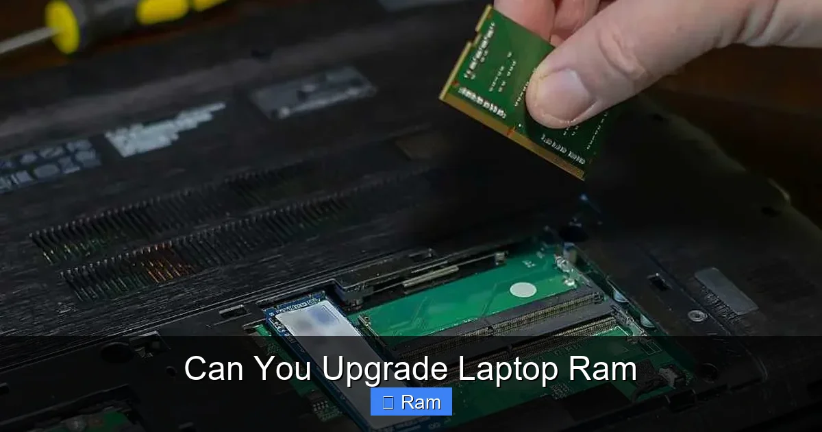 Can You Upgrade Laptop Ram