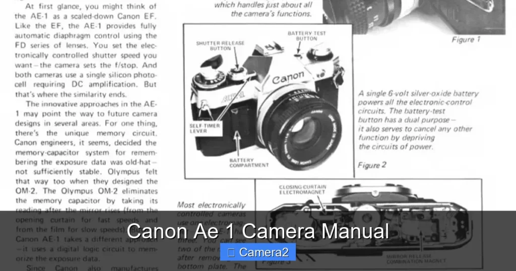 Canon Ae 1 Camera Manual