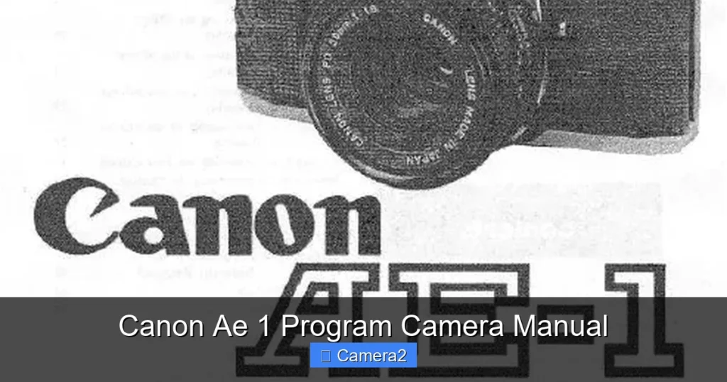 Canon Ae 1 Program Camera Manual
