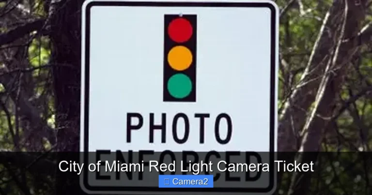 City of Miami Red Light Camera Ticket