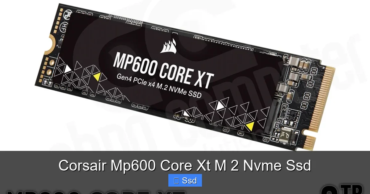 Corsair Mp600 Core Xt M 2 Nvme Ssd