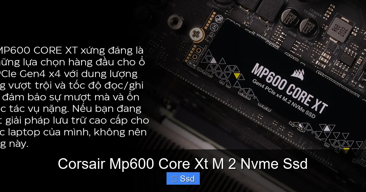 Corsair Mp600 Core Xt M 2 Nvme Ssd