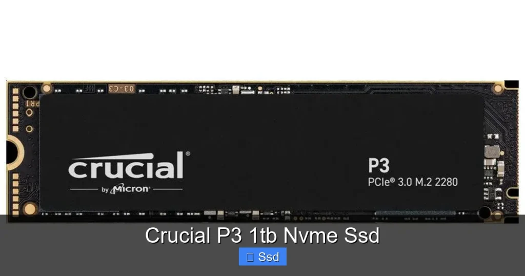 Crucial P3 1tb Nvme Ssd