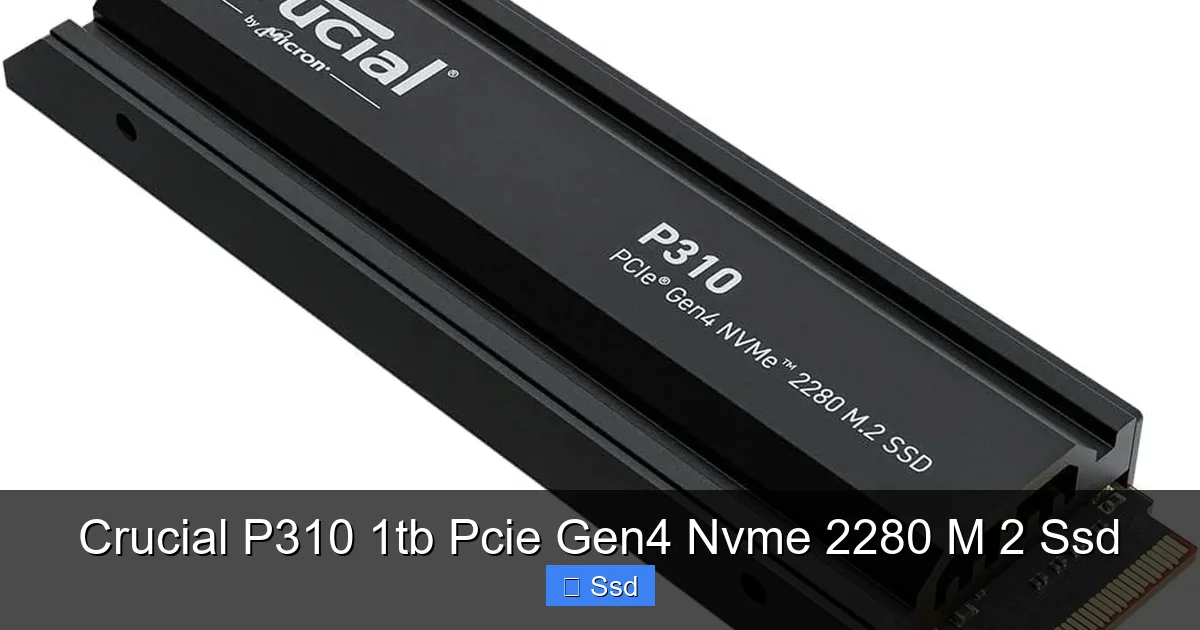 Crucial P310 1tb Pcie Gen4 Nvme 2280 M 2 Ssd