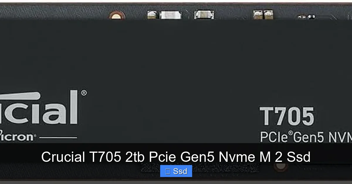 Crucial T705 2tb Pcie Gen5 Nvme M 2 Ssd