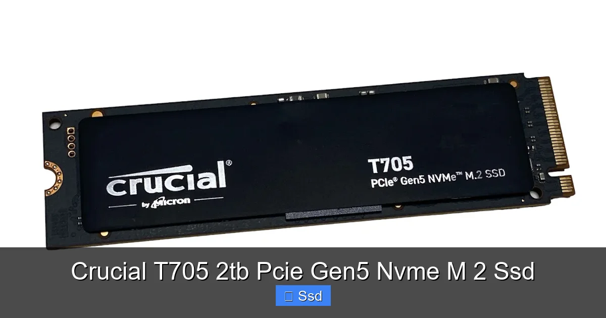 Crucial T705 2tb Pcie Gen5 Nvme M 2 Ssd