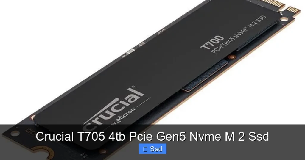 Crucial T705 4tb Pcie Gen5 Nvme M 2 Ssd