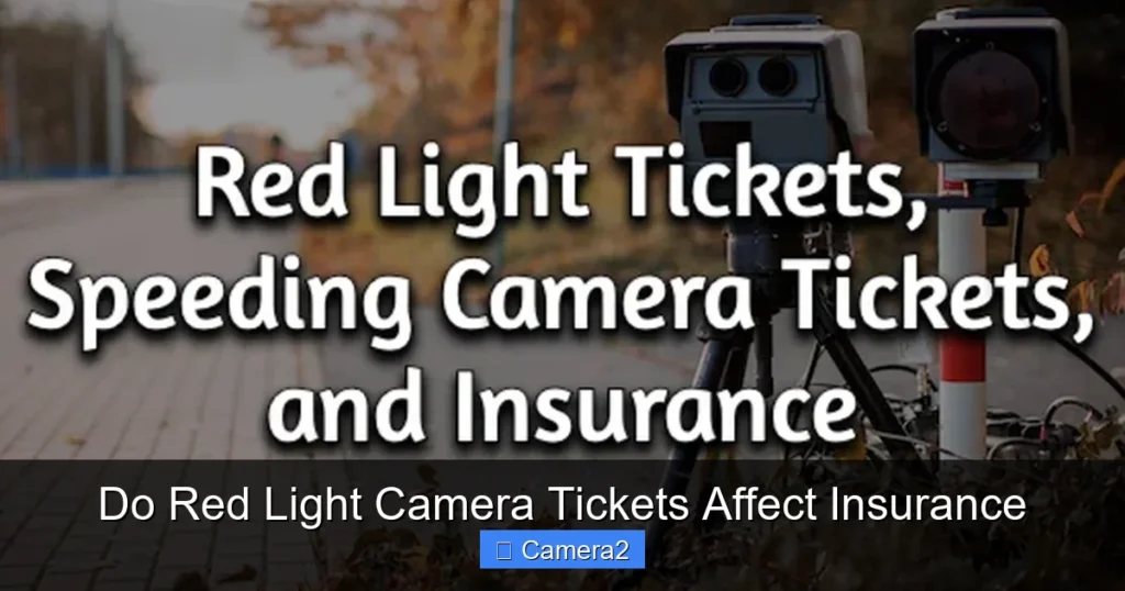 Do Red Light Camera Tickets Affect Insurance