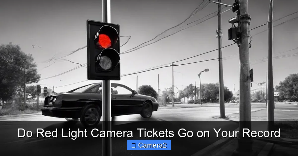 Do Red Light Camera Tickets Go on Your Record