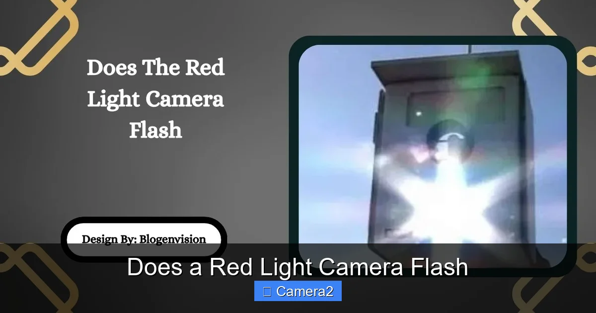 Does a Red Light Camera Flash