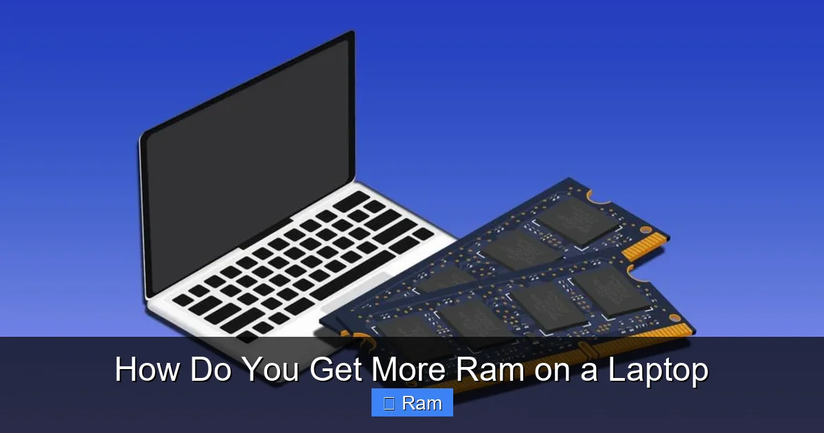 How Do You Get More Ram on a Laptop