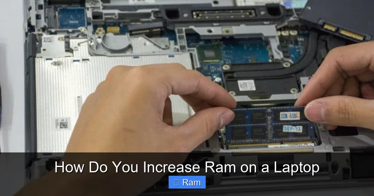 How Do You Increase Ram on a Laptop