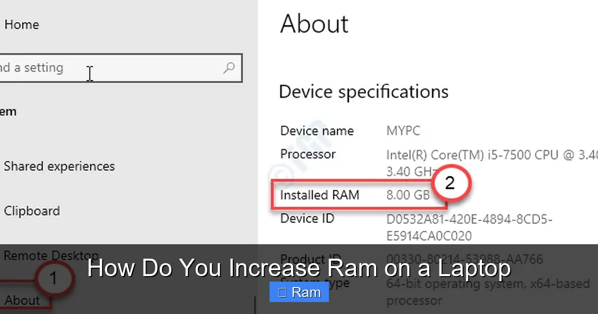 How Do You Increase Ram on a Laptop