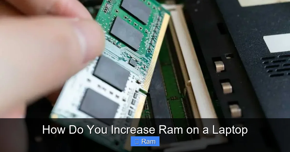 How Do You Increase Ram on a Laptop