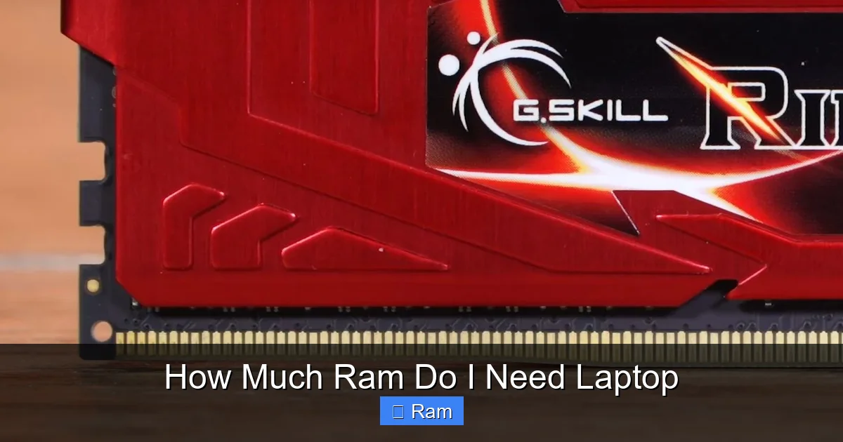 How Much Ram Do I Need Laptop