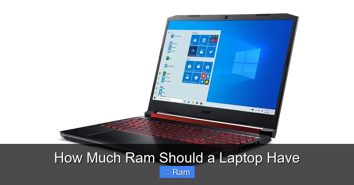 How Much Ram Should a Laptop Have