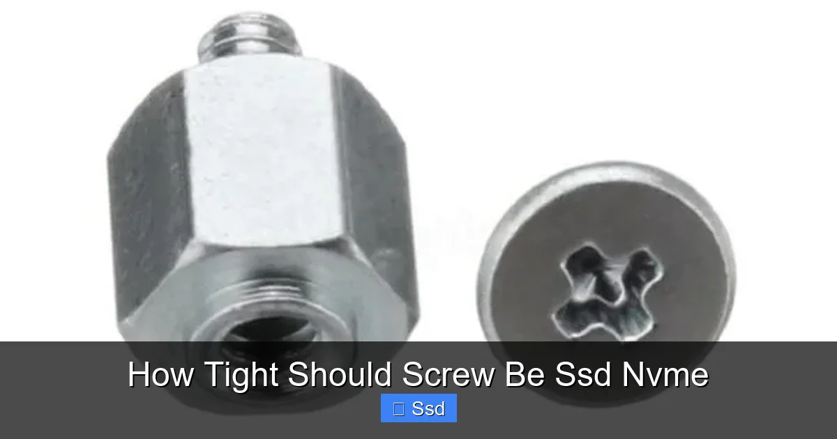 How Tight Should Screw Be Ssd Nvme