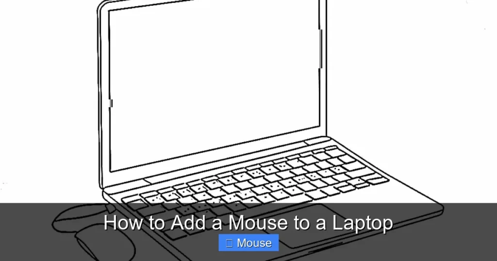 How to Add a Mouse to a Laptop