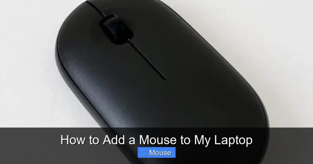 How to Add a Mouse to My Laptop