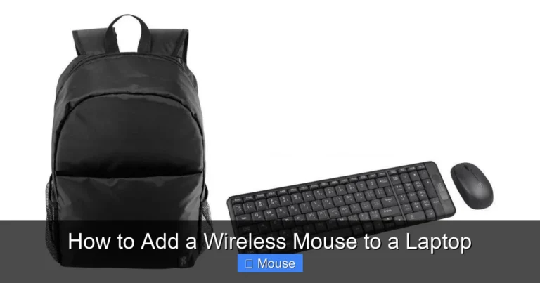 How to Add a Wireless Mouse to a Laptop