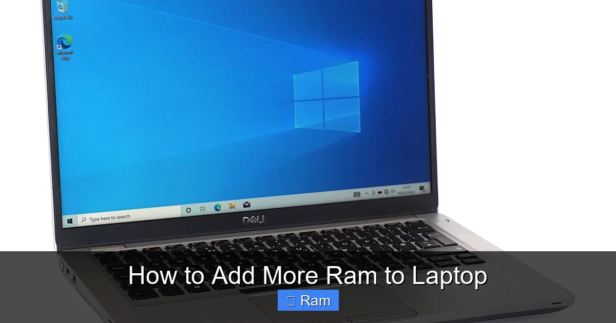 How to Add More Ram to Laptop