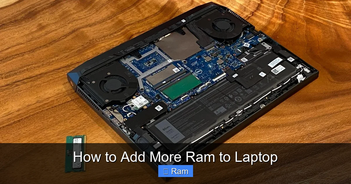 How to Add More Ram to Laptop