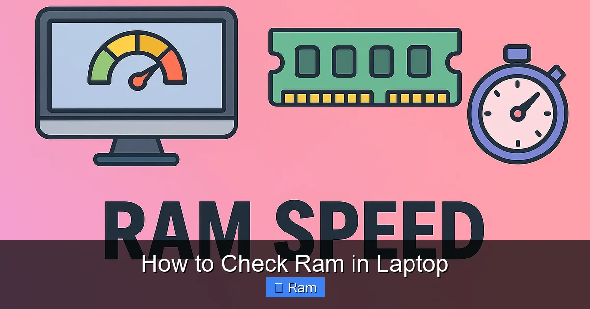How to Check Ram in Laptop