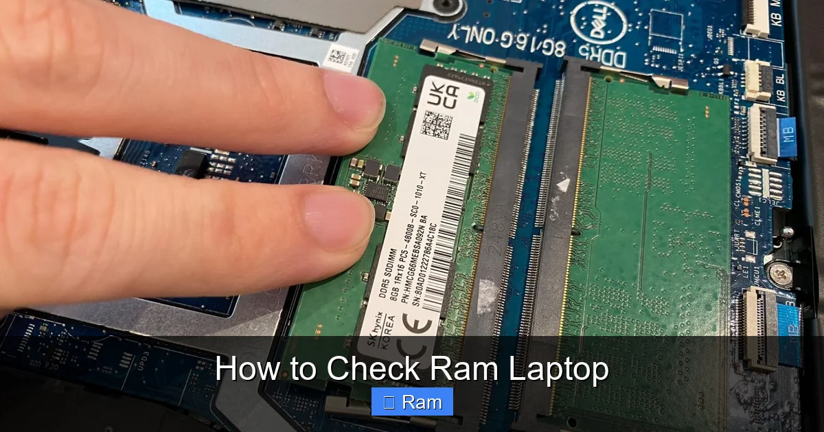 How to Check Ram Laptop