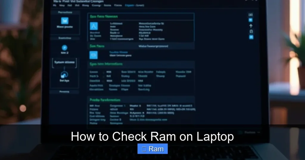 How to Check Ram on Laptop