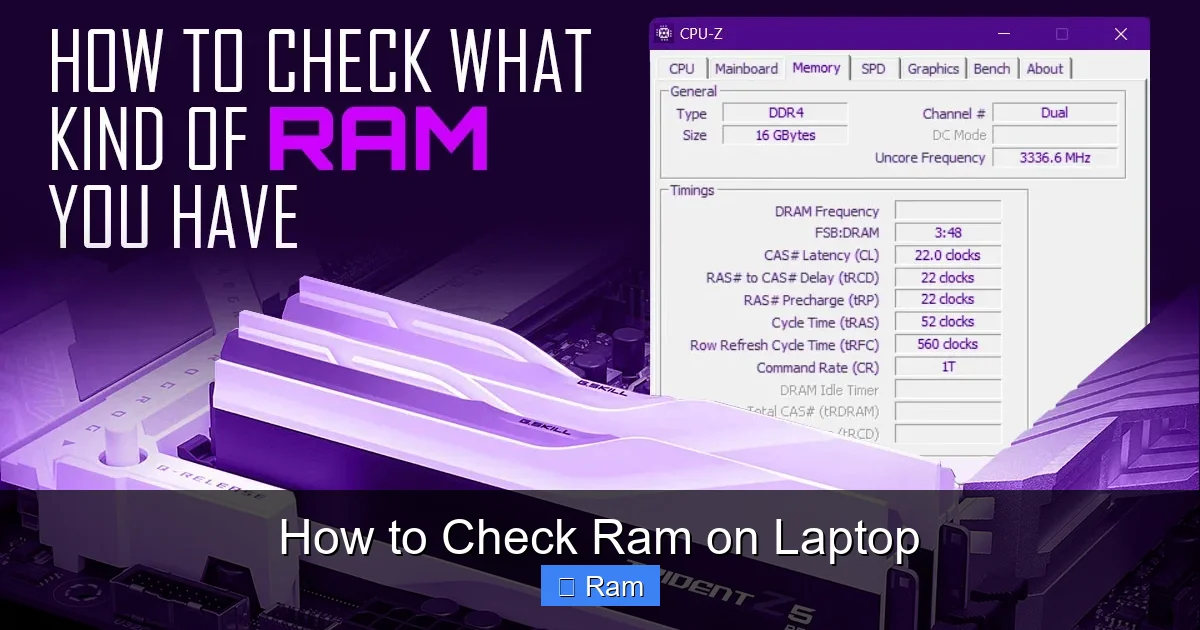 How to Check Ram on Laptop