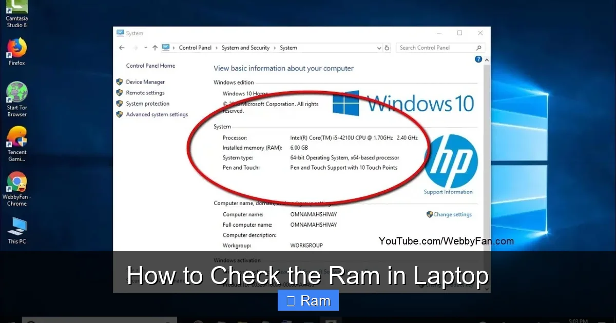How to Check the Ram in Laptop