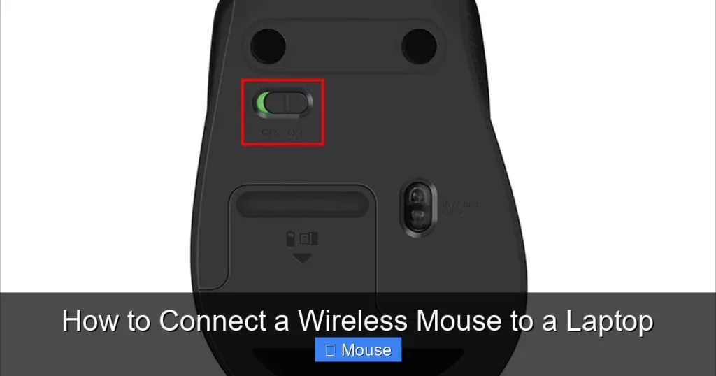 How to Connect a Wireless Mouse to a Laptop