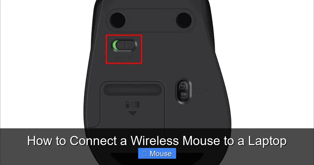 How to Connect a Wireless Mouse to a Laptop