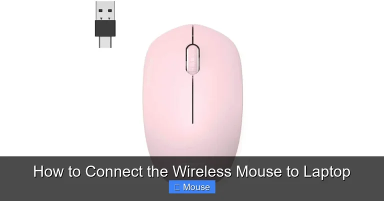How to Connect the Wireless Mouse to Laptop