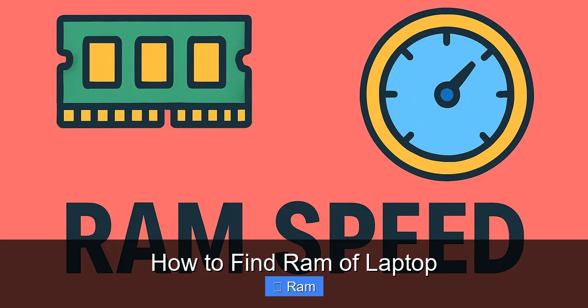 How to Find Ram of Laptop