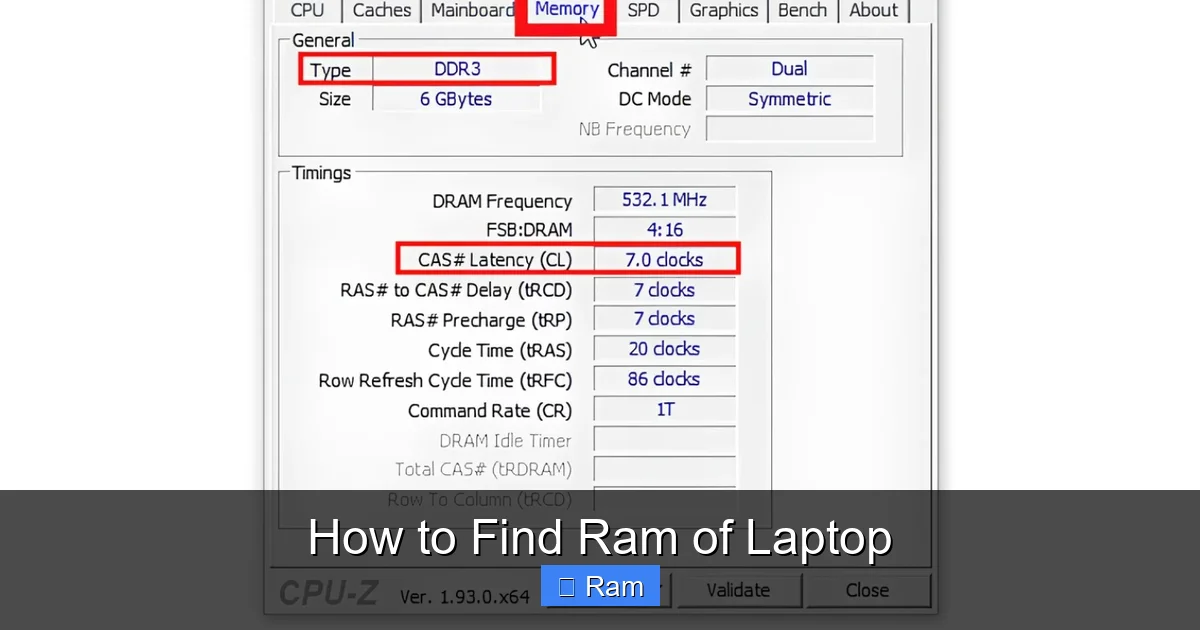 How to Find Ram of Laptop