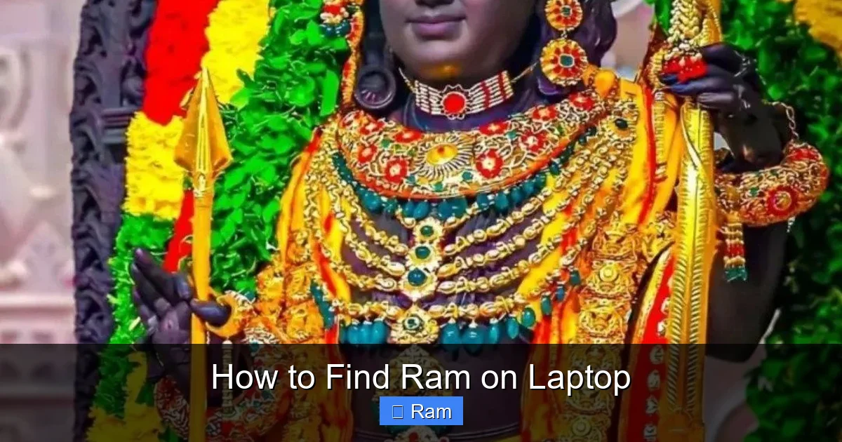 How to Find Ram on Laptop