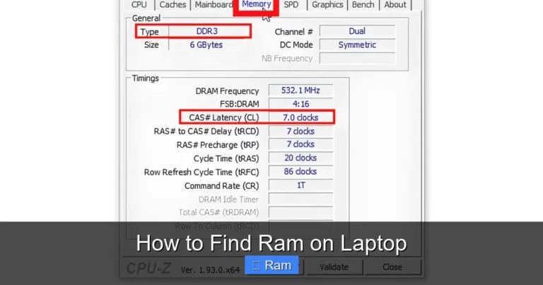 How to Find Ram on Laptop