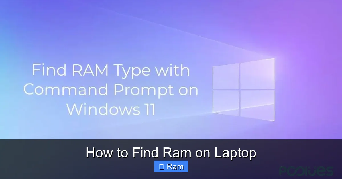 How to Find Ram on Laptop