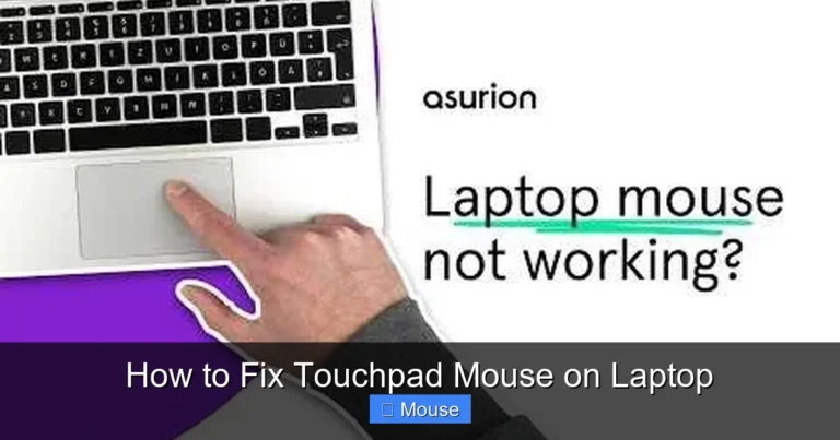 How to Fix Touchpad Mouse on Laptop