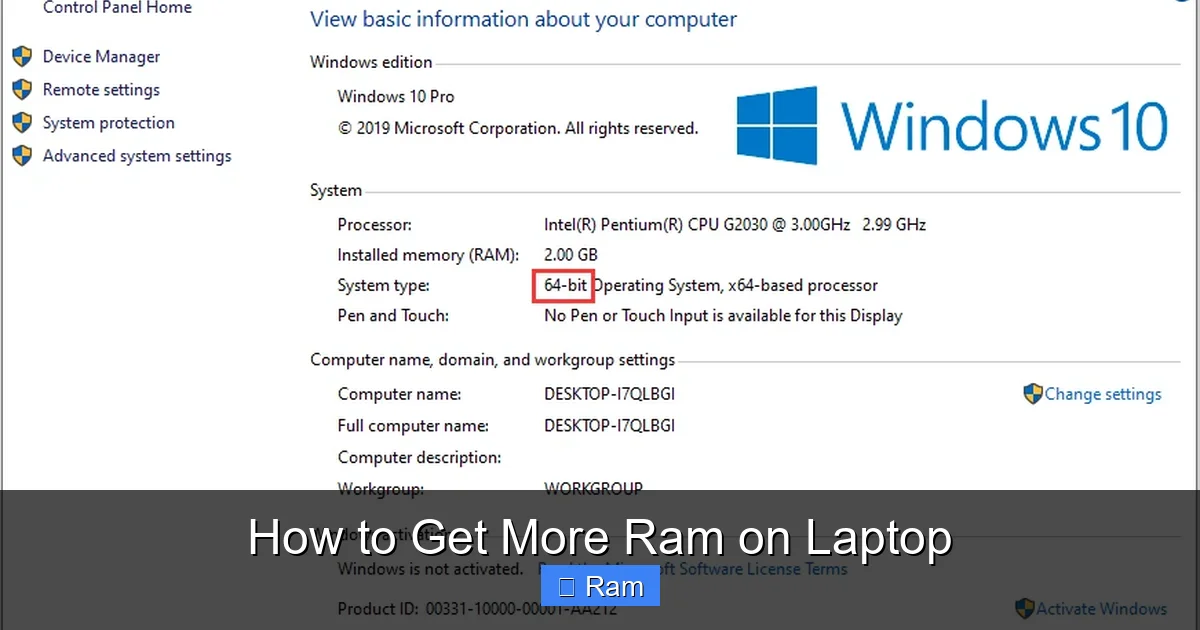 How to Get More Ram on Laptop