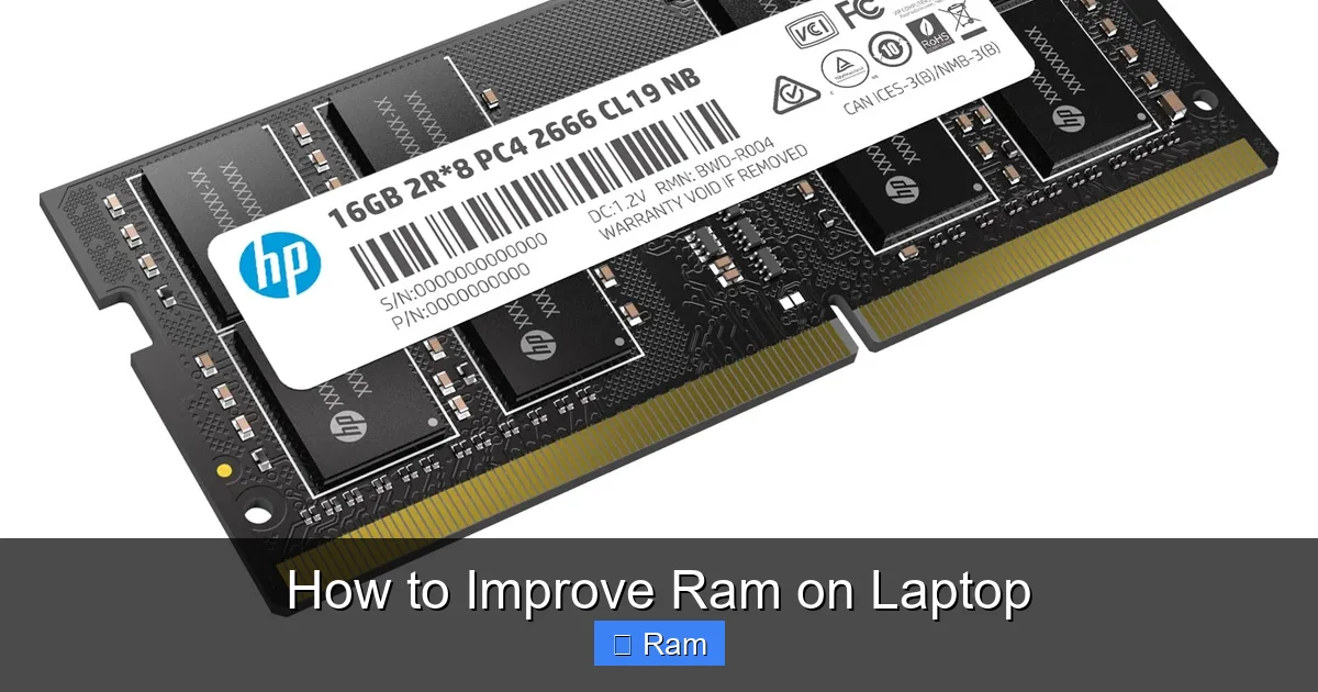How to Improve Ram on Laptop