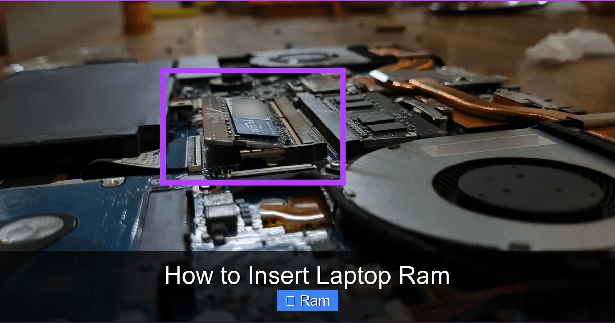How to Insert Laptop Ram
