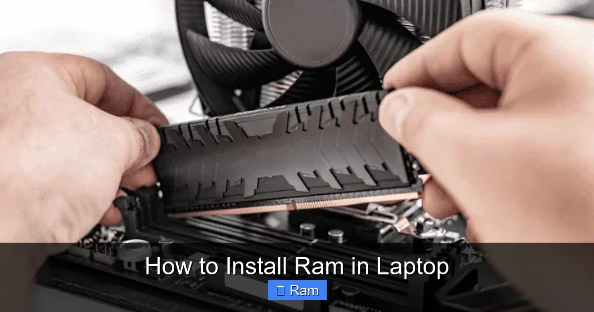 How to Install Ram in Laptop