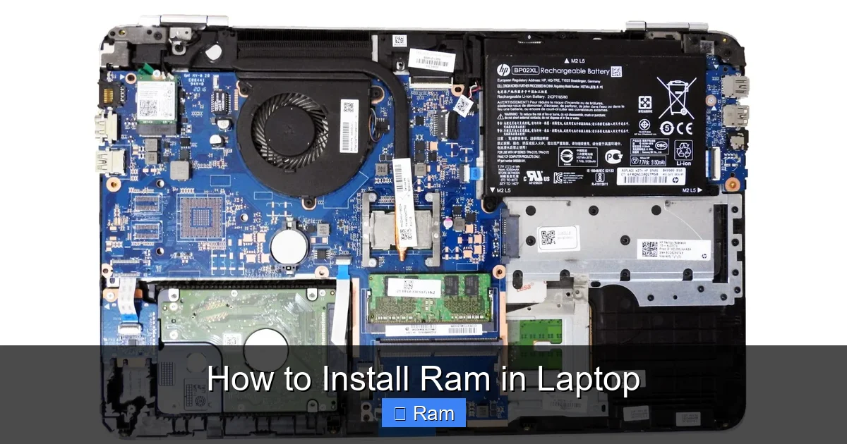 How to Install Ram in Laptop