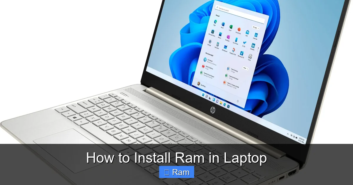 How to Install Ram in Laptop