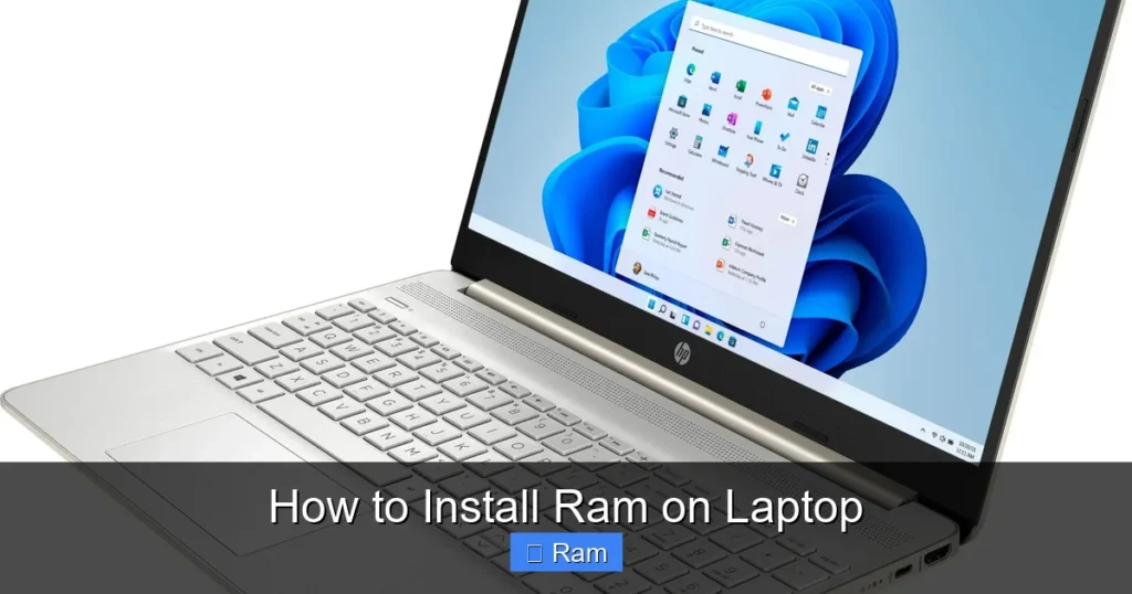 How to Install Ram on Laptop
