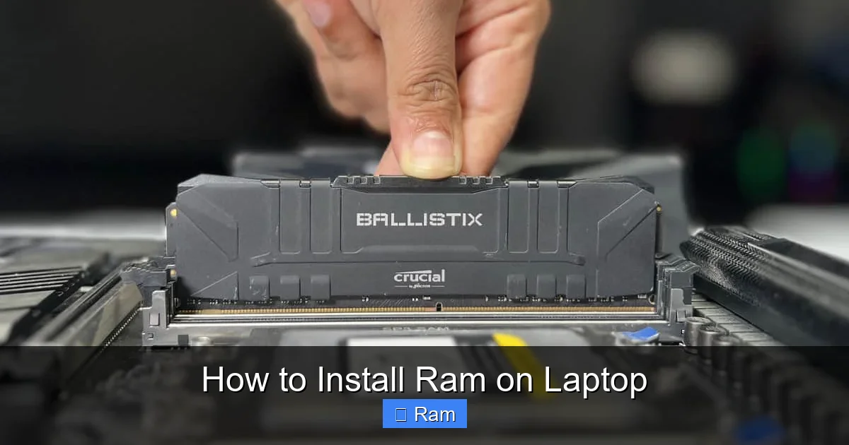 How to Install Ram on Laptop