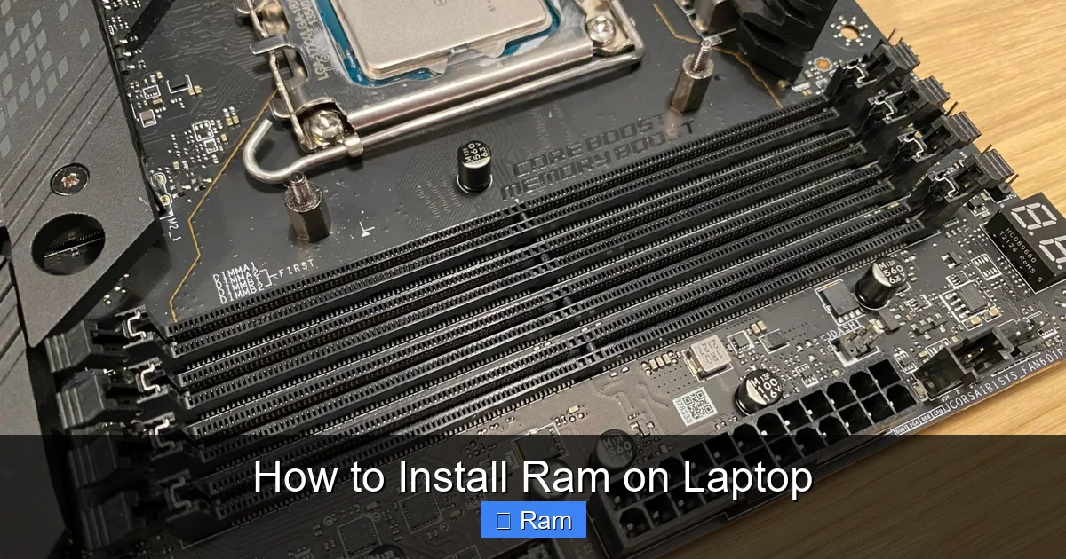How to Install Ram on Laptop