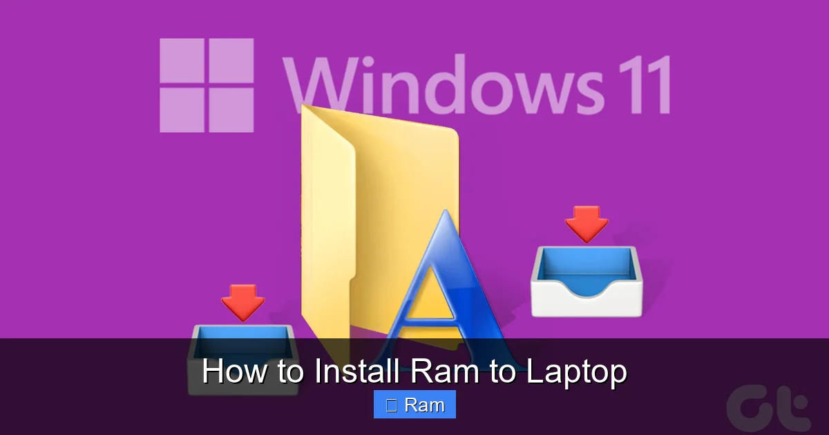 How to Install Ram to Laptop